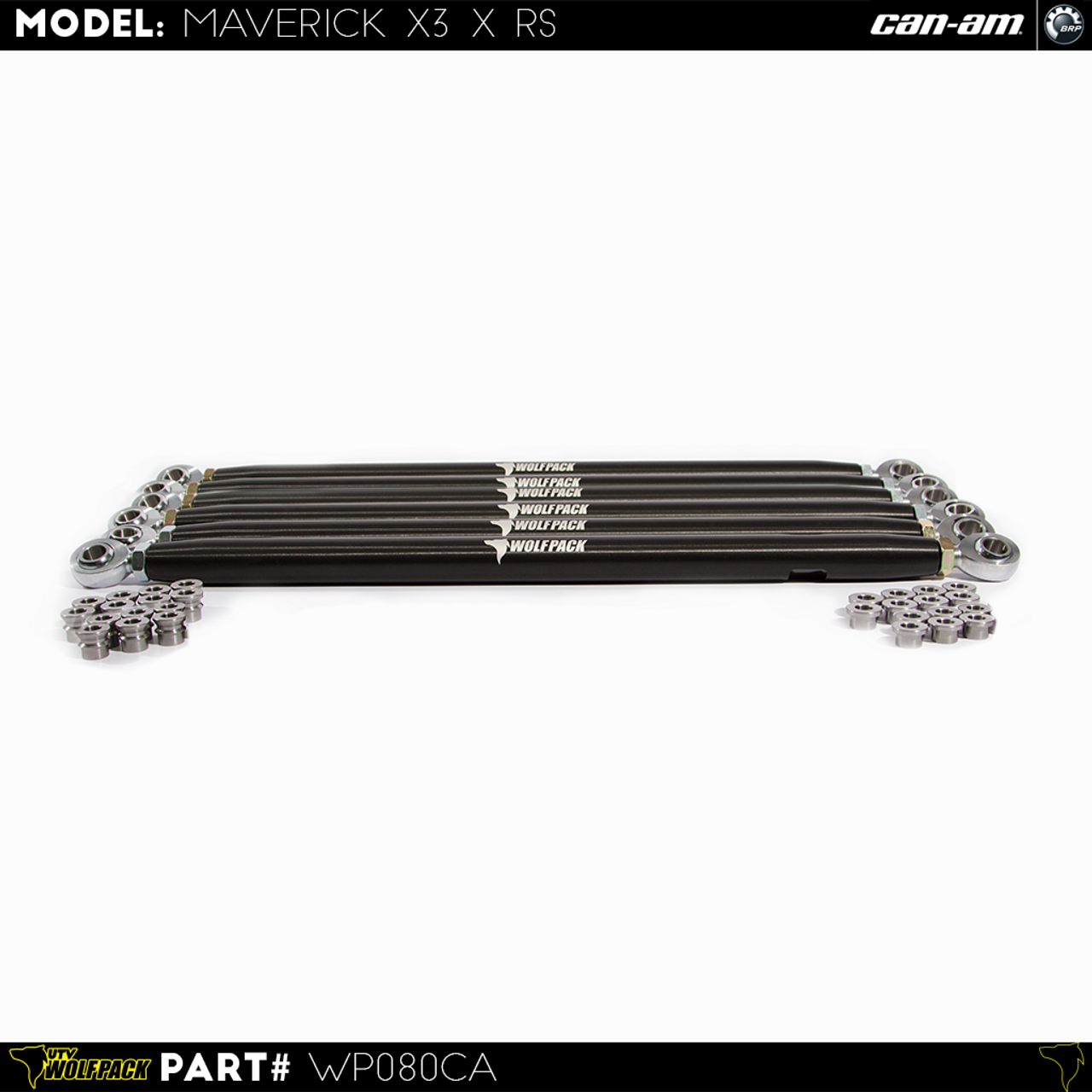 Can Am Maverick X3 XDS Radius Rods Stock Replacement HD Kit