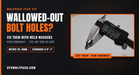 Wallowed-Out Bolt Holes? How to Fix Them with Weld Washers on Any Side-by-Side