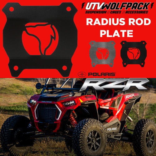 Polaris RZR XP1000/XP1000 Turbo Radius Rod Plate Heavy Duty Polaris RZR XP1000/XP1000 Turbo Radius Rod Plate Heavy Duty