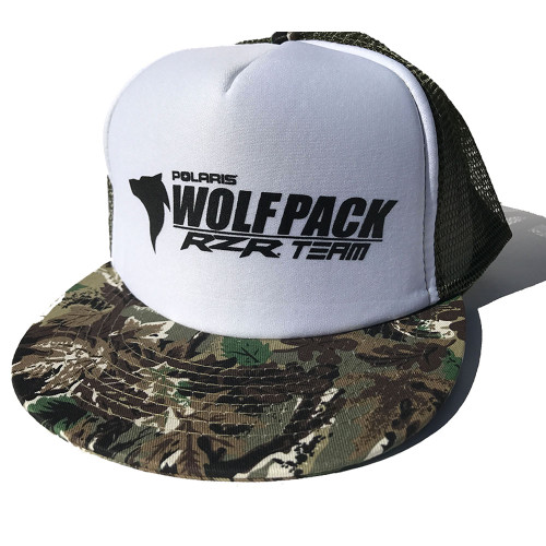 UTV Wolfpack Camo Hat White with Black 