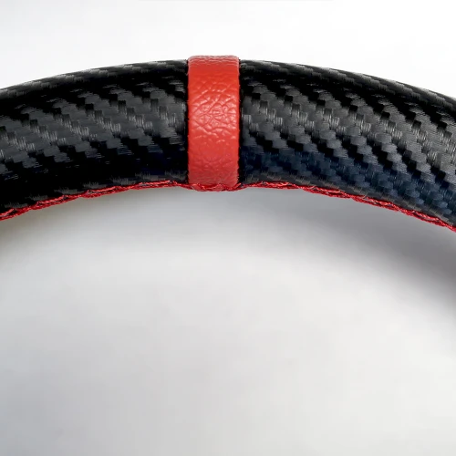 Deep dish UTV steering wheel, carbon fiber leather, photo 4