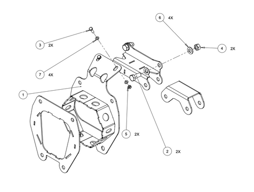 Can Am X3 Chromoly Front Gusset kit Can Am X3 Chromoly Front Gusset kit