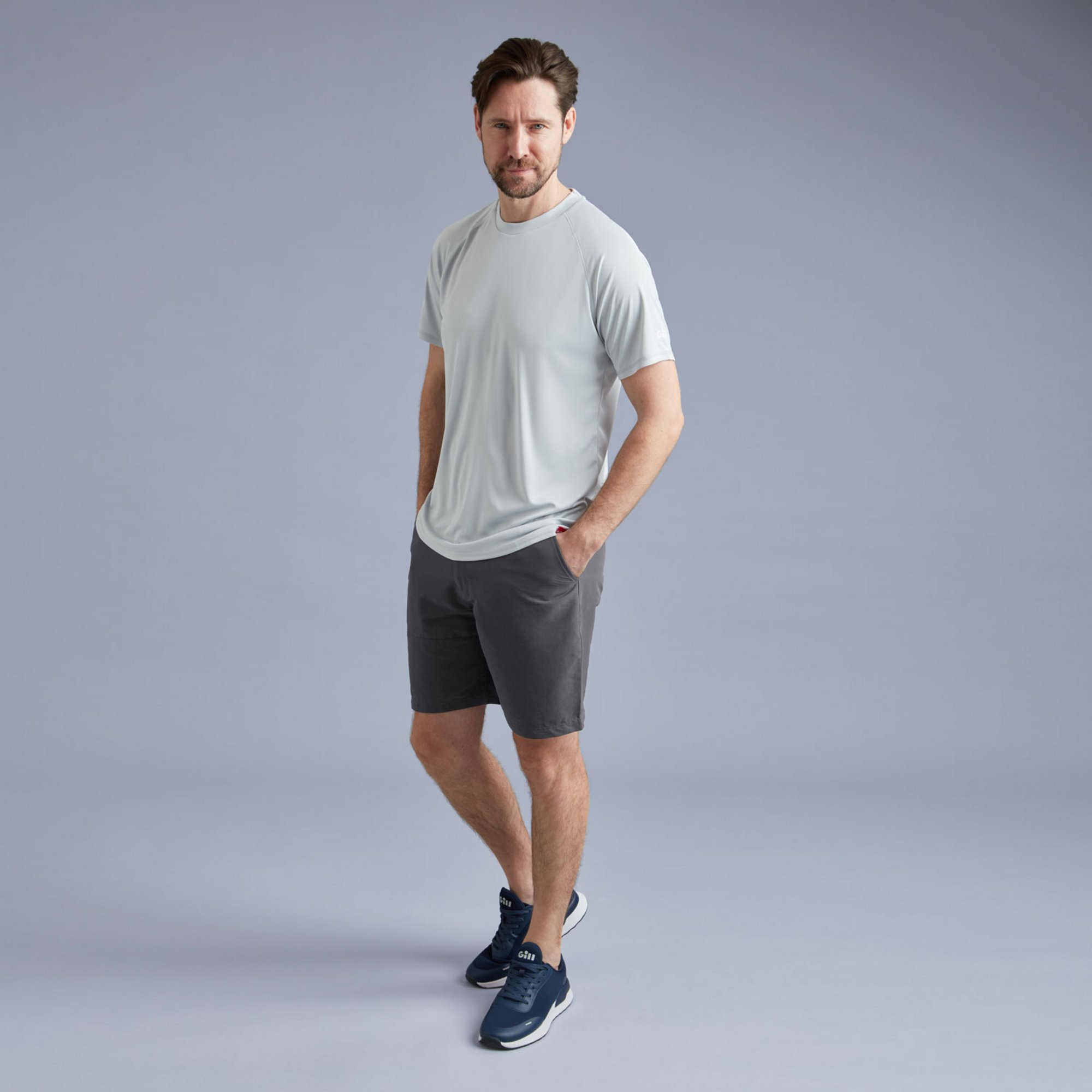 Men's UV Tec Tee - UV010-GRE14-MODEL-2.jpg