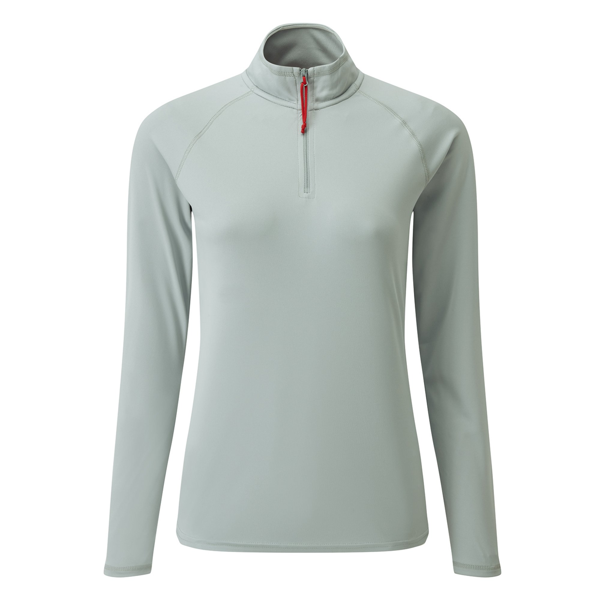 Women's UV Tec Zip Tee - Long Sleeve - UV009W-GRE14-1.jpg