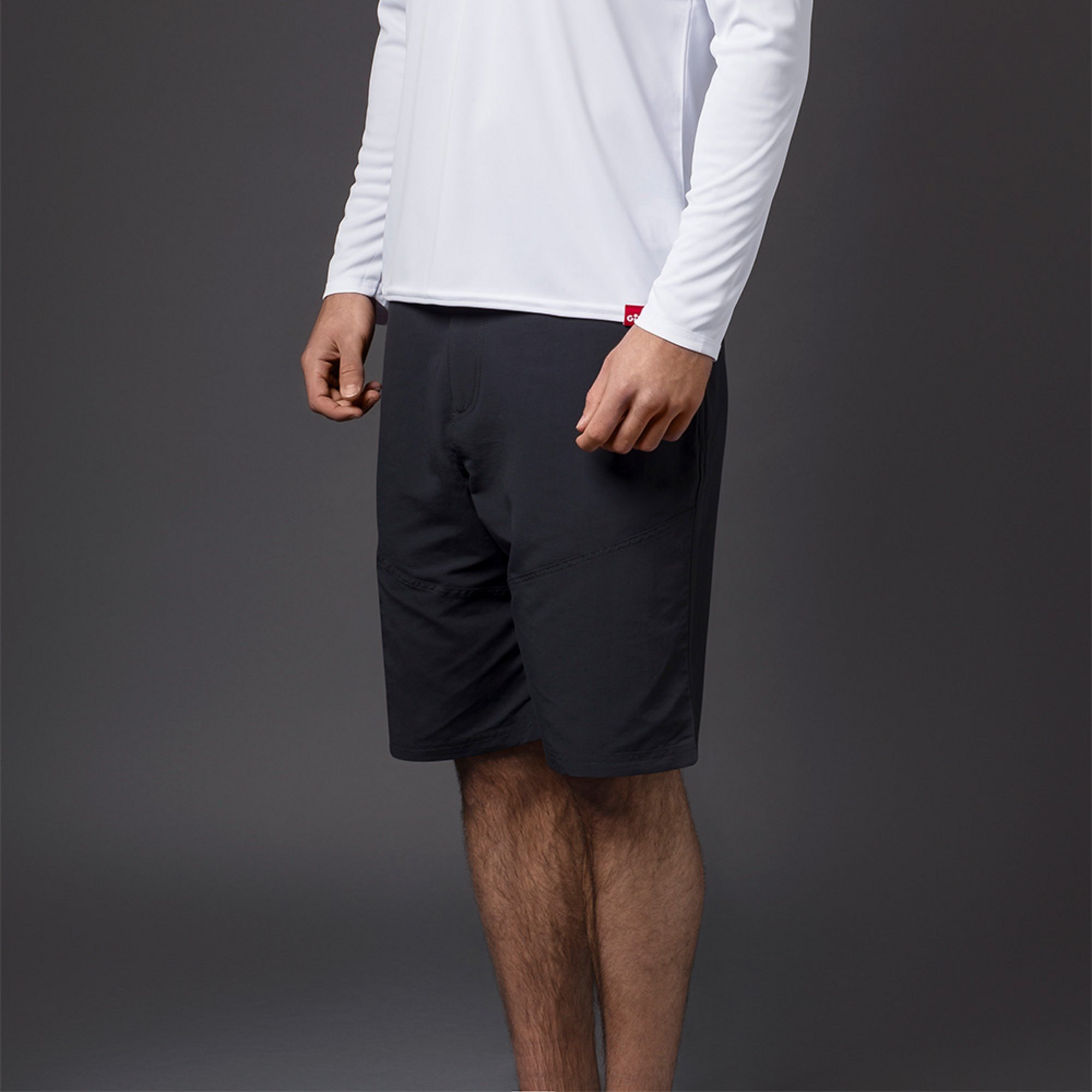 Men's UV Tec Shorts - UV012-GRA01-MODEL-1.jpg