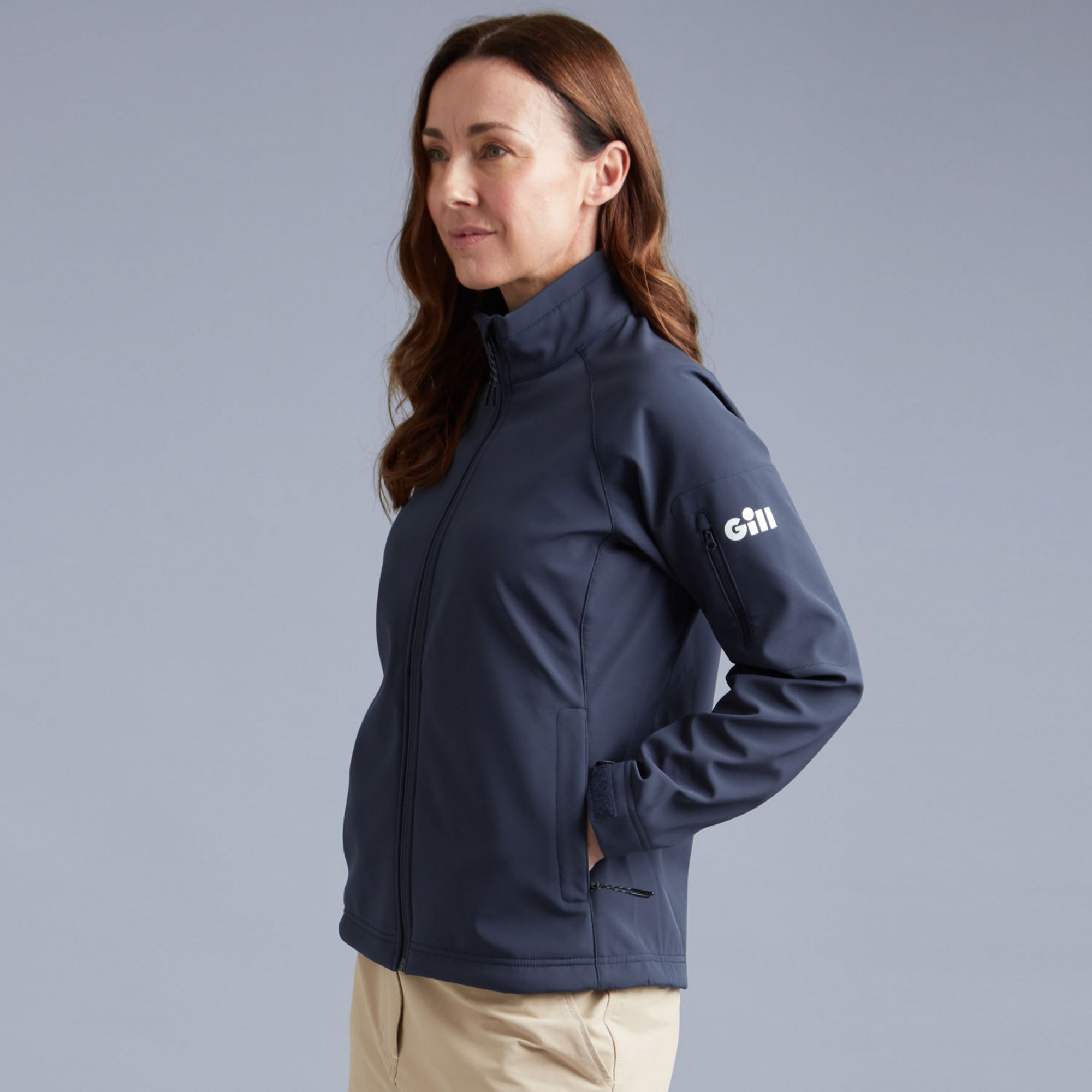 Women’s Team Softshell Jacket - 1614W_Team_Softshell_Womens_Navy_Model_Full_Length_Crop.jpg