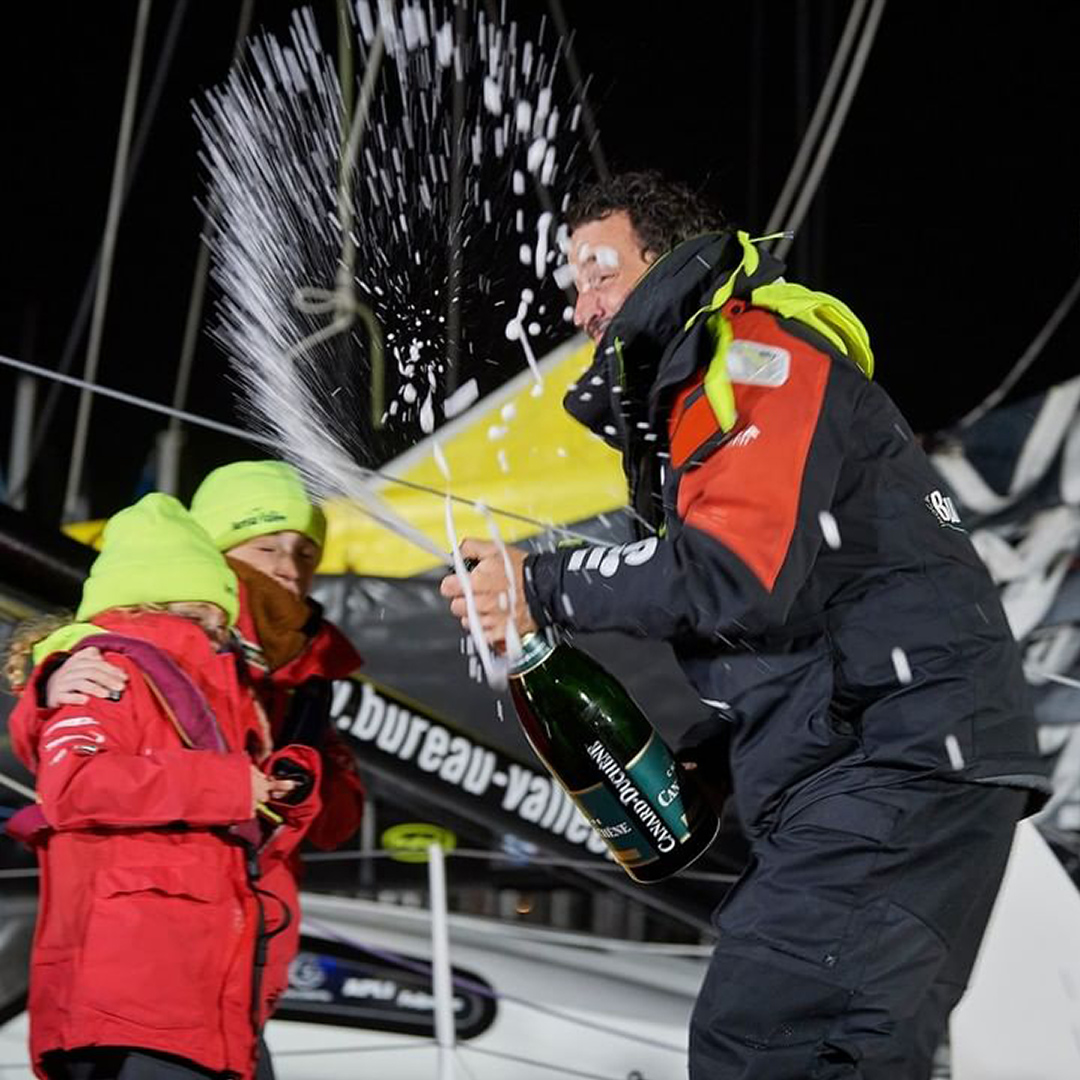 Louis Burton finishing the Vendee Globe in Gill OS1 System