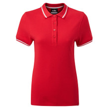 Women's Crew Polo Shirt - CC014W-RED01-1.jpg