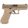 GLOCK 19X TAN FRAME TAN NPVD SLIDE RIGHT SIDE VIEW