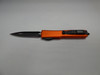 MICROTECH ULTRATECH DOUBLE EDGED ORANGE STANDARD WITH BLACK BLADE/HARDWARE BLADE OUT CLIP SIDE