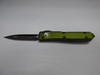 MICROTECH ULTRATECH DOUBLE EDGE OLIVE DRAB GREEN STANDARD BLACK BLADE/HARDWARE BLADE OUT NON CLIP SIDE