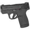 SMITH & WESSON M&P9 SHIELD PLUS OPTICS READY THUMB SAFETY NIGHT SIGHTS TOP LEFT SIDE VIEW FRONT ANGLE