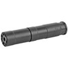 rugged suppressors oculus 22 silencer long configuration top left side view muzzle angled forward