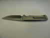 CHAVES LIBERATION 229 DROP POINT STONEWASHED TITANIUM MACHINE BLADE EDGE UP