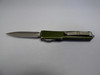 MICROTECH DIRAC DOUBLE EDGE DISTRESSED OD GREEN APOCALYPTIC STANDARD CLIP SIDE