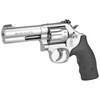 SMITH & WESSON MODEL 617 4" .22LR 10 SHOT K-FRAME STAINLESS LEFT SIDE VIEW FRONT ANGLE