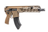 SIG SAUER MCX-SPEAR LT PISTOL 11.5" COYOTE 7.62X39 RIGHT SIDE VIEW FRONT ANGLE