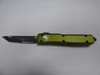 MICROTECH ULTRATECH TANTO EDGE OD GREEN PARTIAL SERRATED EDGE DOWN