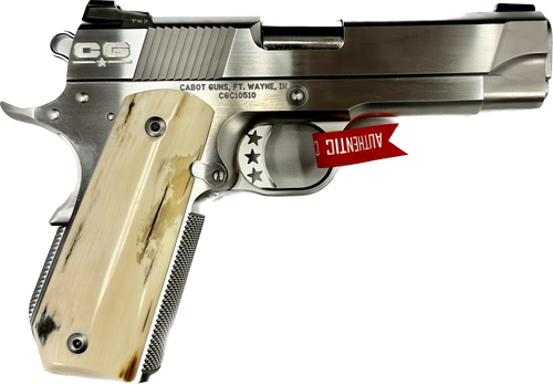 CABOT GUNS THE GENTLEMENS' CARRY STAINLESS MAMMOTH GRIPS 9MM RIGHT SIDE VIEW