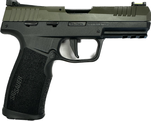 SIG SAUER P322 TWO TONE MOSS GREEN TACPAC OPTIC READY .22LR RIGHT SIDE VIEW