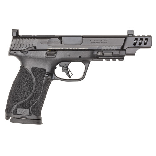SMITH & WESSON PERFORMANCE CENTER M&P10MM M2.0 PORTED LONG SLIDE THUMB SAFETY NIGHT SIGHTS 10MM RIGHT SIDE VIEW