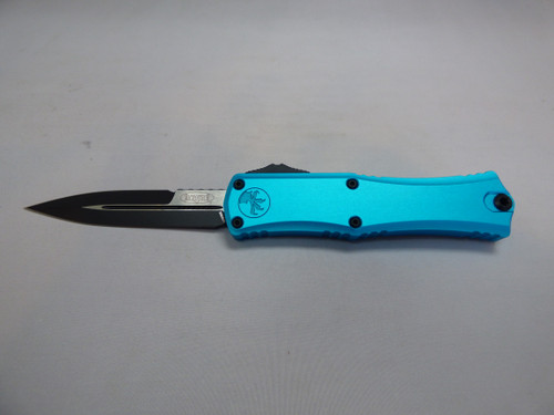 MICROTECH KNIVES MINI HERA II BAYONET TURQUOISE STANDARD NON CLIP SIDE