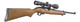RUGER 10/22 CARBINE HARDWOOD STOCK 18.5" STOCK WITH SCOPE RIGHT SIDE VIEW REAR ANGLE