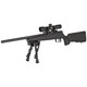 SAVAGE RASCAL TARGET XP WITH SCOPE AND BIPOD .22 LEFT SIDE VIEW FRONT ANGLE
