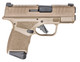 SPRINGFIELD ARMORY HELLCAT 3" DESERT FDE WITH FINGER EXTENSION RIGHT SIDE VIEW
