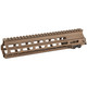 GEISSELE 10.5" SUPER MODULAR RAIL MK8 M-LOK® DDC TOP LEFT SIDE VIEW FRONT ANGLE