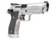 SIG SAUER P226 XFIVE STAINLESS HOGUE BLACK G10 PIRANHA GRIPS 9MM RIGHT SIDE VIEW FRONT ANGLE