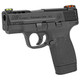 SMITH & WESSON PERFORMANCE CENTER PORTED M&P45 SHIELD M2.0 TRITIUM NIGHT SIGHTS .45 ACP LEFT SIDE VIEW FRONT ANGLE