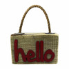 DSRHELLO Wooden Block Door Stop Red Hello