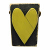 DSYHEART Wooden Block Door Stop Yellow Heart