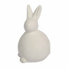 14589LA584 Large White Cement Bunny