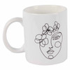 CPM3 One-Line-Sketch Collectable Mug - Face with Flowers