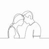 CPM26 One-Line-Sketch Collectable Mug - Couple in Unity