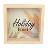 WMB1 Wooden Money Box with Insert - Holiday Fund
