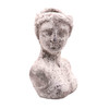 15063LA344 Large Grey Ceramic Female Bust Planter