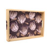 WTRAY1 Printed Wooden Serving Tray - Protea