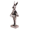 15451LA840 Large Silver Polyresin Ballerina Bunny