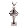 15451LA840 Large Silver Polyresin Ballerina Bunny