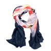 SKF16 Yellow Orange And Blue Tie Dye Scarf