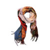 ZZ3A Trees Walkway & Floral Scarf