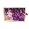 WTRAY11 Printed Wooden Serving Tray - Dahlias