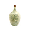 DBMB472 Medium Green Floral Pattern Ginger Jar