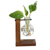 WS1B One Glass Vase Wooden Stand