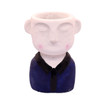 S025 Deep Blue And Black Coller Shirt Cement Male Planter