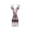 15540LA840 Large Silver Polyresin Deer Head Table Topper