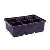 RX5012A Charcoal 6 Large Ice Cube Tray - Square